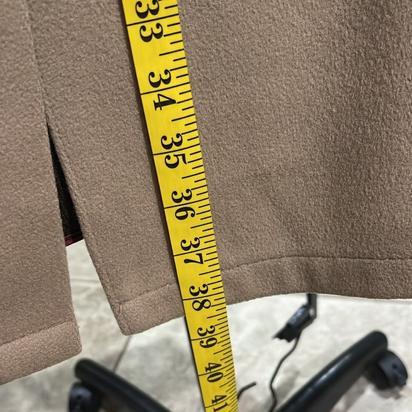 VINTAGE Lakeland 100% Pure Wool Trench Coat, Tan, Size 40 - Picture 10 of 12